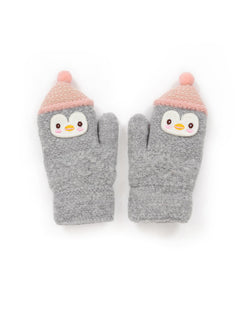 Gloves ~ Powder COS73 Woolly Penguin Mittens - Slate