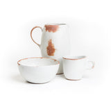 Jug, bowl and mug inspired by the coastline of the beautiful French Riviera