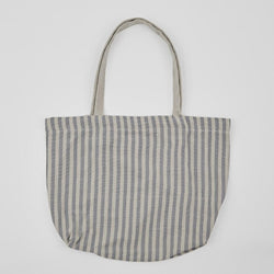 Weaver Green Bag ~ Toulouse Blue Stripe Beach/Shopping Bag ethically produced