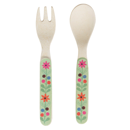 Cutlery ~ ZOE004 WOODLAND FRIENDS KID'S FORK SPOON SET
