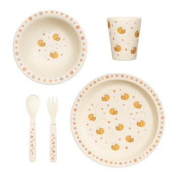 Tableware ~ ZOE087 Bee Happy Bamboo Tableware Set