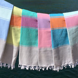 Towel ~ Talia towel & bag Hamam lightweight and compact pestemal