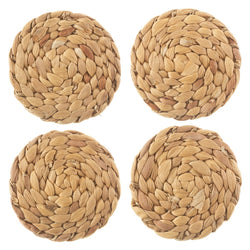 Coasters ~ BASK031 Water Hyacinth Coasters - Set of 4