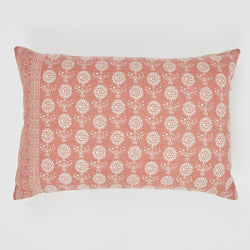 Cushion ~ Weaver Green Marigold Coral cushion 100% recycled 60 x 40cm