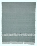 Weaver Green Blanket throw ~ Diamond - Dove Grey - on trend colour ethically produced