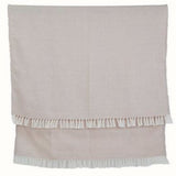 Blanket throw ~ Diamond - Shell - natural soft colour ethically produced