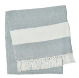 Blanket throw ~ Hammam - Dove Grey - 200 x 100 ethically produced