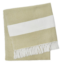 Blanket throw ~ Hammam - Gooseberry - 100% recycled environmentally friendly