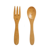 Cutlery ~ JQY018 KIDS BAMBOO CUTLERY - SET OF 2