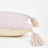 Cushion ~ Kas Shell cushion natural back 100% recycled 60 x 40cm