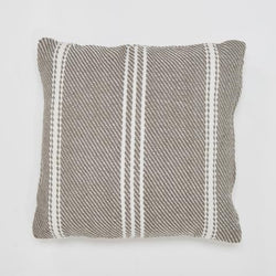 Oxford Stripe cushion - Weaver Green Monsoon - 45x45cm stylish colour ethicallly produced