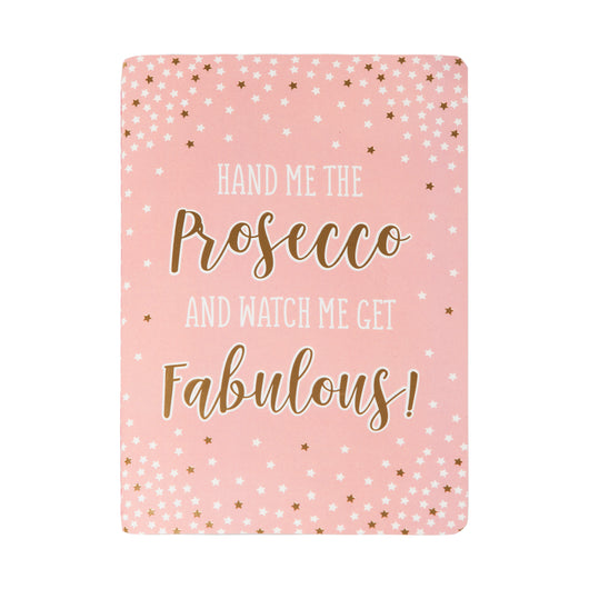 Notebook ~ A5 NOTE013 FABULOUS PINK PROSECCO PARTY A5 NOTEBOOK