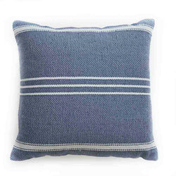 Cushion lightweight ~ Weaver Green Oxford Stripe - Navy - 45x45cm ethically produced