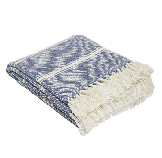Navy stripe throw 2025