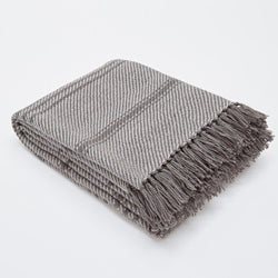 Oxford stripe - Tabby grey colours 100% recycled