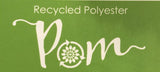 Recycled polyester POM logo
