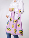 Bag  ~ Papaya design wide handles reusable shopping bag
