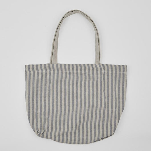Weaver Green Bag ~ Toulouse Blue Stripe Beach/Shopping Bag ethically produced
