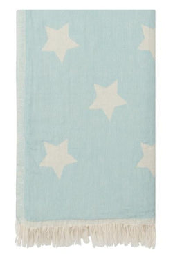 Towel ~ SPT03 Stars Mint Peshtemal Towel / Throw