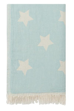 Towel ~ SPT03 Stars Mint Peshtemal Towel / Throw
