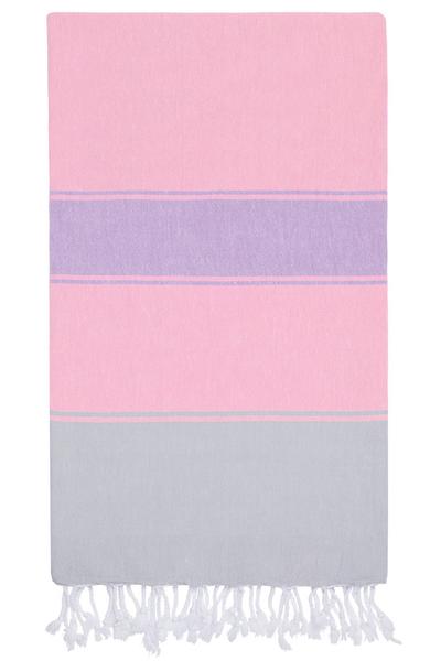 Towel ~ TLP01 Talia Hamam with bag Pink Lilac towel lightweight and compact pestemal